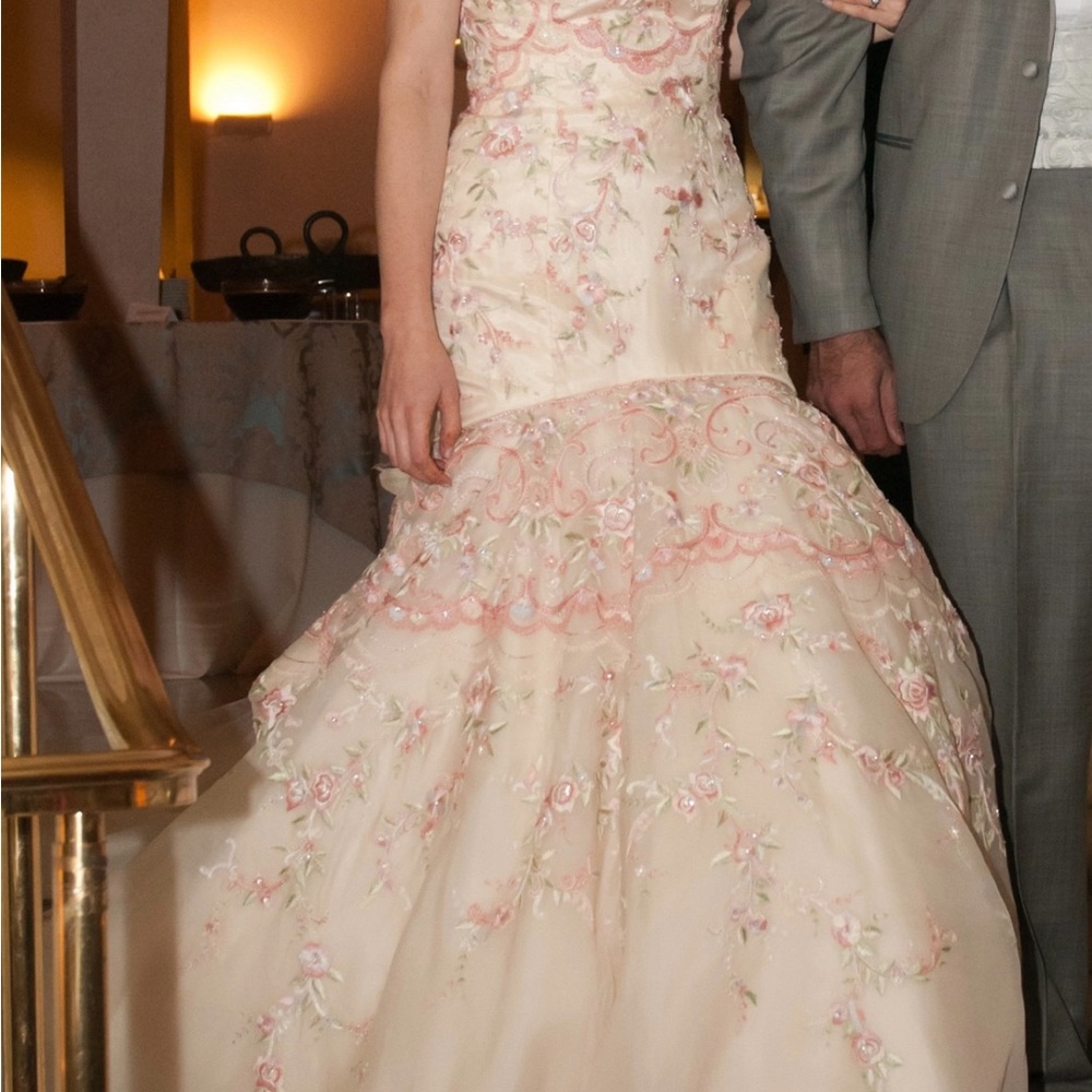 Lazaro Embroidered Wedding Gown - Picture 4 of 5